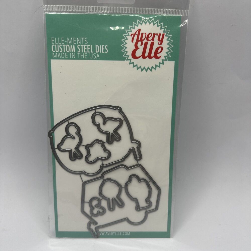 NEW Avery Elle Elle-Ments Steel Dies Glamper Camper Die set
